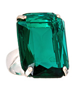 Roberta Chiarella Green Crystal Ring